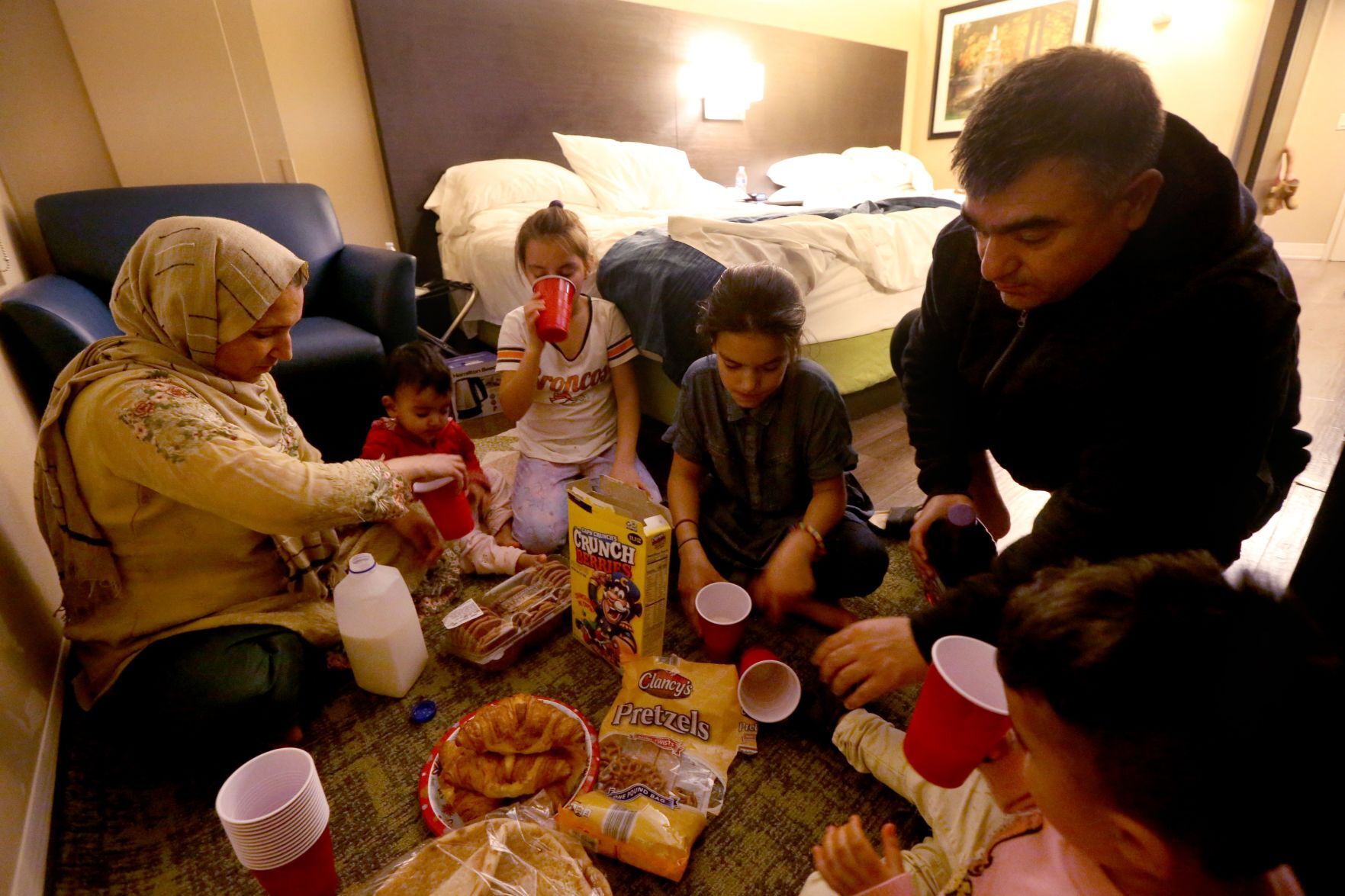 Afghan refugees stay at Hollywood Casino & Hotel waiting for apartments
